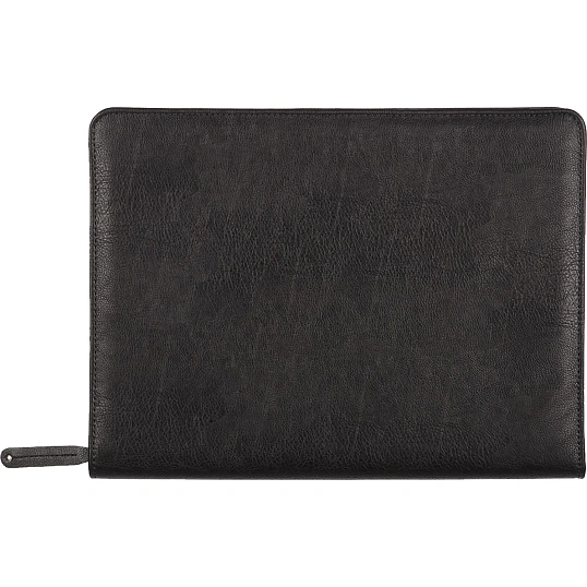 Папка деловая 129 из эко кожи черная