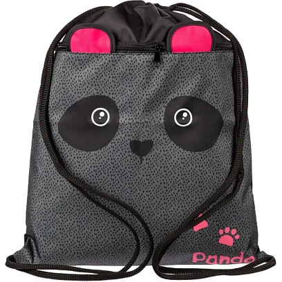 Мешок для обуви Комус Класс Panda, карман, 360x470 мм,МО-26-2