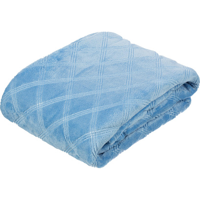 Плед микрофибра Luscan, фактура синий 200х220