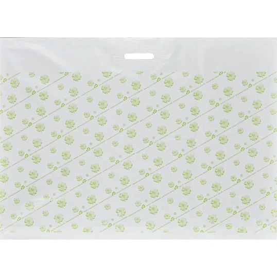 Пакет с вырубной ручкой 60x80 см, 70 мкм, с рисунком, 20 шт/уп.