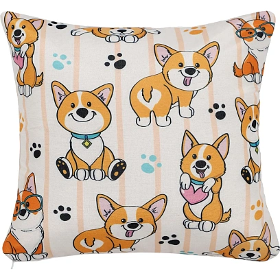 Подушка декоративная 40х40см (хлопок 60%, ПЭ 40%/новолон ПЭ), ПД40-053