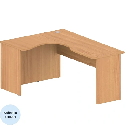 Стол Easy One левый (886,887) груша ароза Ш1600 Г1200