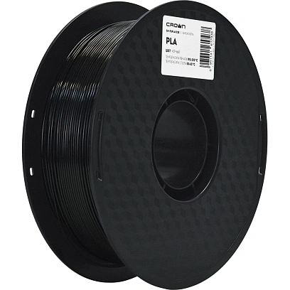 Пластик филамент Crown Micro CM-FILPLA002B PLA 1.75 1кг чёрный