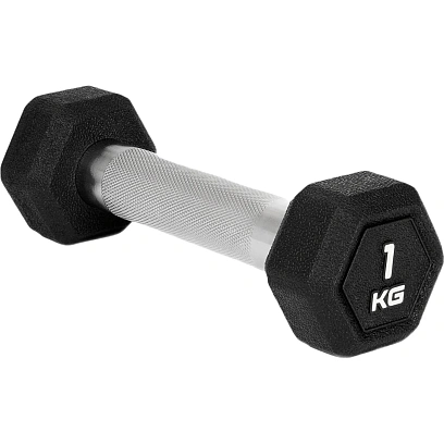 Гантель гексагональная STARFIT DB-301PRO  1 кг, черный, ЦБ-00003795
