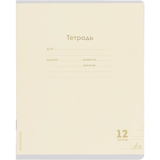 Тетрадь КОСАЯ ЛИНИЯ 12л.проз.пласт.обл. КЛАССИКА NEW ассорти,12-1419