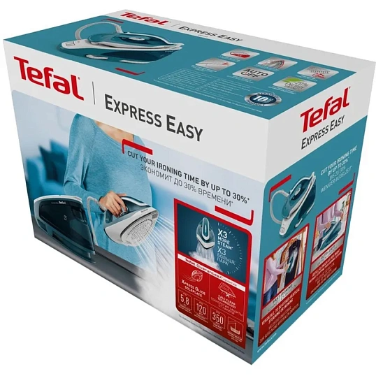 Парогенератор Tefal SV6131E0 2200Вт, 5,8Бар, белый/зелен