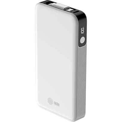 Внешний аккумулятор Cactus CS-PBFSPA-10000 mAh 22.5W 4.5A 2xUSB-C белый