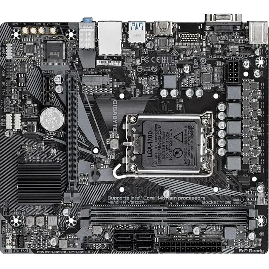 Материнская плата Gigabyte H610M H V3 DDR4 s1700 Intel H610 2xDDR4 mATX