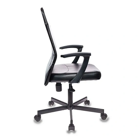 Кресло VB_EChair-224 PPU к/з черный, металл