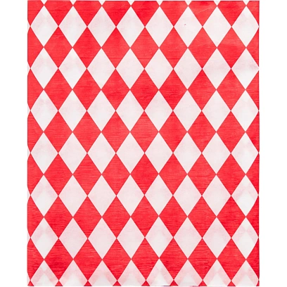 Скатерть одноразовая Luscan, 120х200см 6шт/рулон, красный ромб