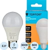 Лампа светодиодная Topfort E27 10W 3000K груша