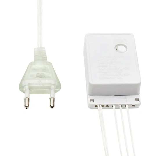 Гирлянда светодиодная Сеть 1,8х1,5м,прозрач ПВХ,180 LED Мультиколор 215-139