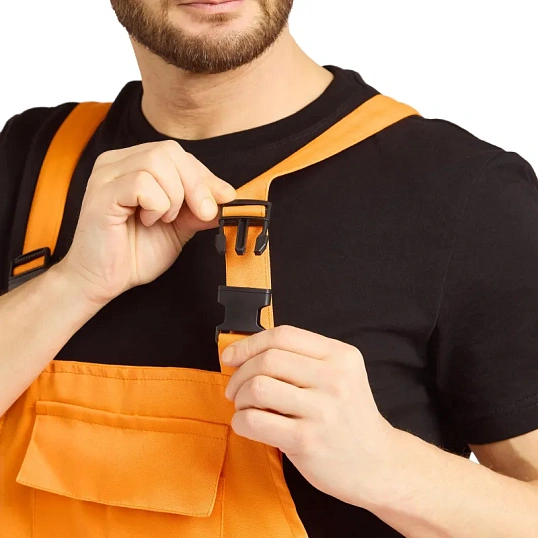 Костюм летний муж. лд01-КПК оранж./черн. (р.60-62) 182-188