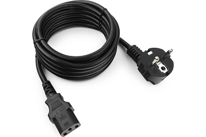 Кабель (питания) Cablexpert PC-186-1-3M,3м,Schuko-C13,Сечение 3x1кв.мм,черн