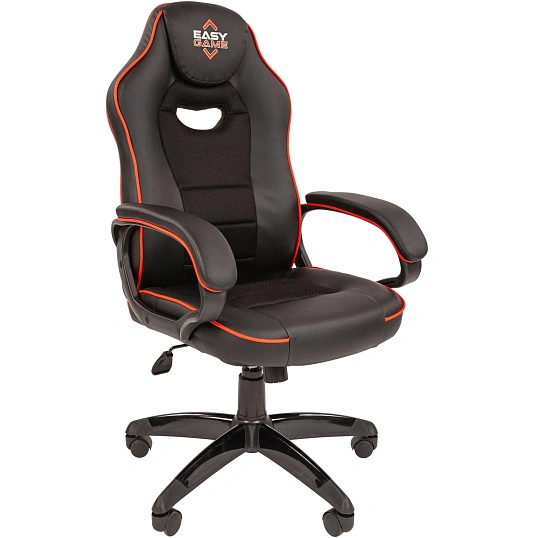 Кресло ТП 688 экокожа/ткань,черный,пластик