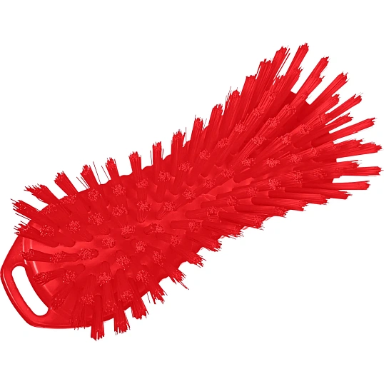 Щетка ручная скраб, типа 'страйт' FBK 210х70мм жесткая красная 15063-3