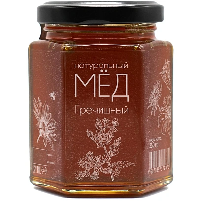 Мед Медовые Вечера натуральный Гречишный 0,25 кг