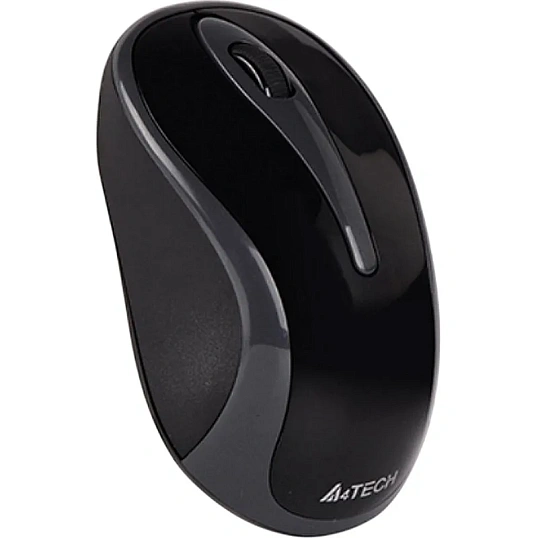 Мышь компьютерная A4 V-Track G3-280A, беспроводная, 1000dpi, серый/черный