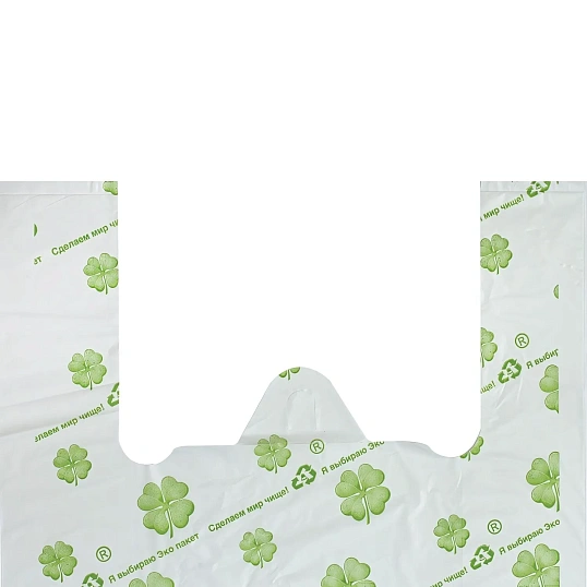 Пакет-майка Пакет Майка БИО с рисунком, 32x65x2x7 см, 23 мкм, 50 шт./уп