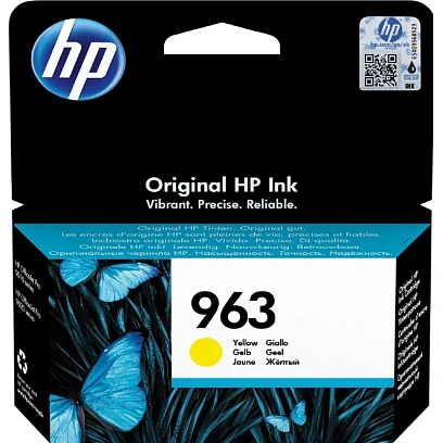 Картридж струйный HP 963 3JA25AE жел. для OJ Pro 9010/9020
