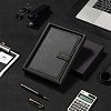 Блокнот Deli А5 120л 80 г/м твердая облож,клетка 5x5мм, черный кожа EN139G