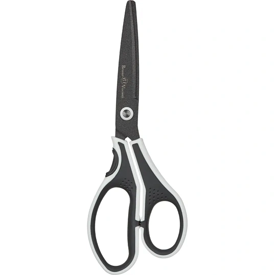 Ножницы Bruno Visconti FINECUT 210мм, тефл.покр,прорезин. ручки,ч/б,60-0026