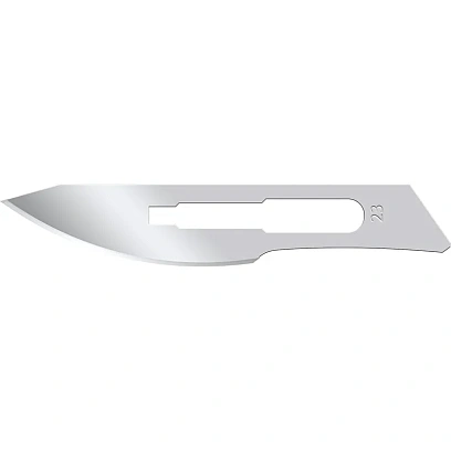 Лезвие для скальпеля из углеродистой стали, №23, 0601-01-23