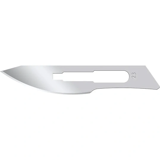 Лезвие для скальпеля из углеродистой стали, №23, 0601-01-23