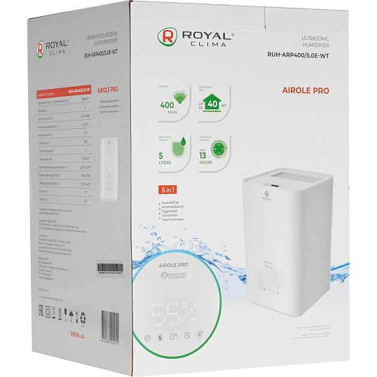 Увлажнитель воздуха ROYAL CLIMA  RUH-ARP400/5.0E-WT