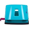 Дырокол ESSENTIALS METAL DECO металл,2 отв,20/25л,бирюз,короб.с подв.402400