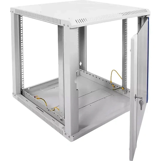 Шкаф настенный телеком. ЦМО разб. 12U (600х520) дверь стекло (ШРН-Э-12.500)