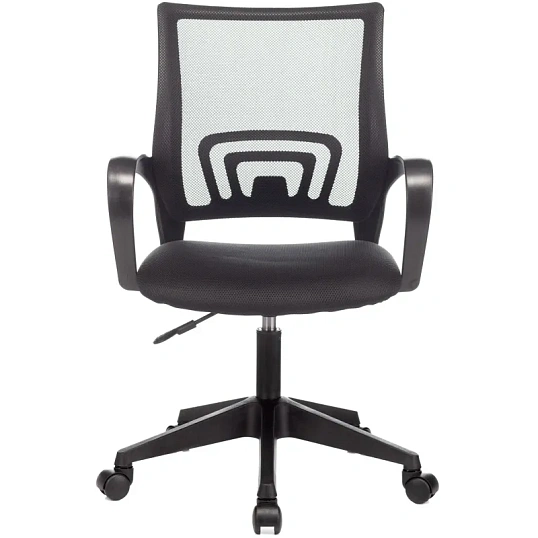 Кресло VB_Echair-396 (LT) сетка/ткань черный пластик