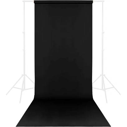 Фон бумажный Raylab 009 Black Черный 2.72x11 м