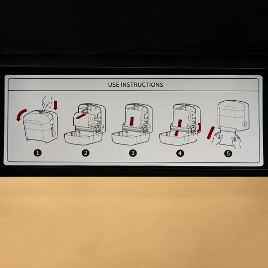 Диспенсер для полотенец рулон Luscan Prof Etalon механический, черный