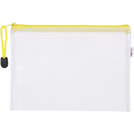 Папка-конверт на молнии А5 PP 0,23 мм ассортименте E5656