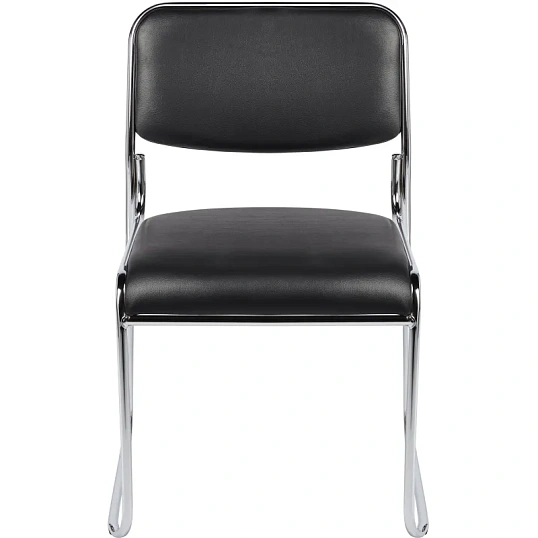Стул BN_TQ_Стул Echair-802 VP к/з черный,без подл., хром