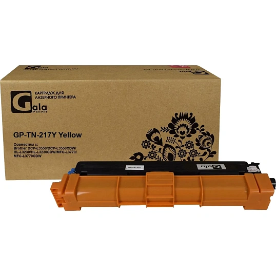 Тонер-картридж GalaPrint TN-217Y жел.пов.емк. для Brother  для DCPL3550