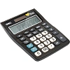 Калькулятор настольный КОМП. Deli E1238, 12-р, дв.пит., 145х105мм, серый