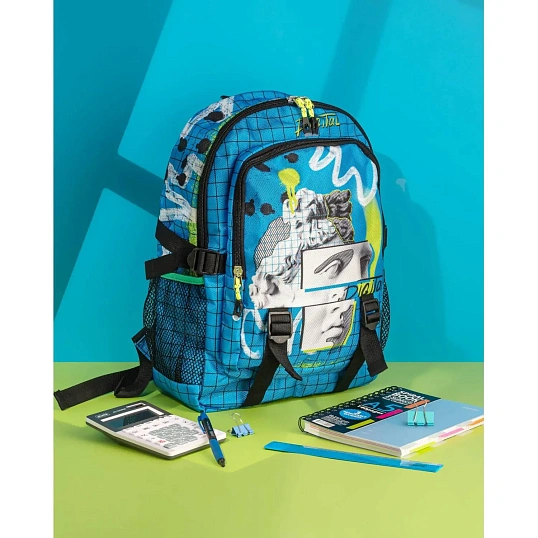 Рюкзак Комус Класс  АРТ, синий