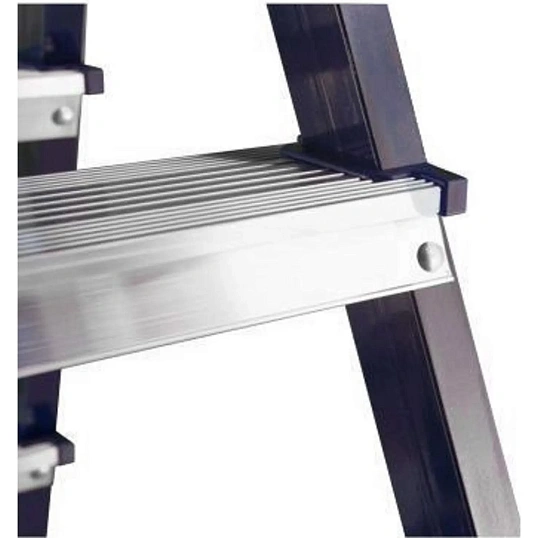 Стремянка Алюмет двухсторонняя стальная с алюмин. ступенями 5 ст. MD8205