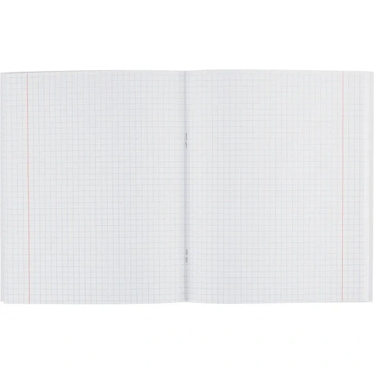 Тетрадь общая А5 48л №1School Леопард,клетка,скрепка,ВД-лак