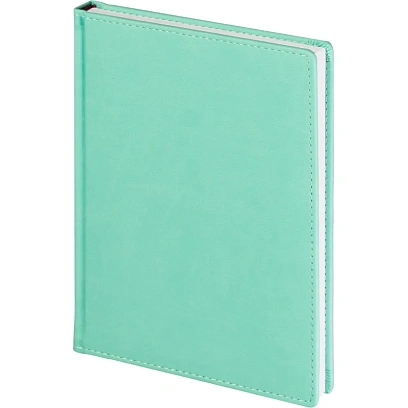 Ежедневник недатированный А5+, 136л, VELVET ментоловый  3-115/33