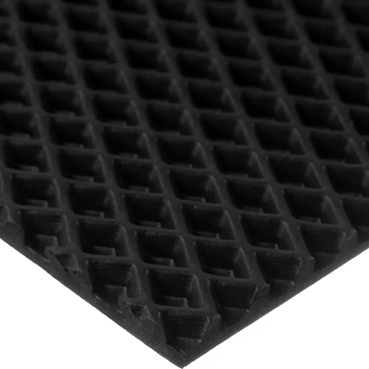 Коврик входной универсальный ромб 680х480мм черный