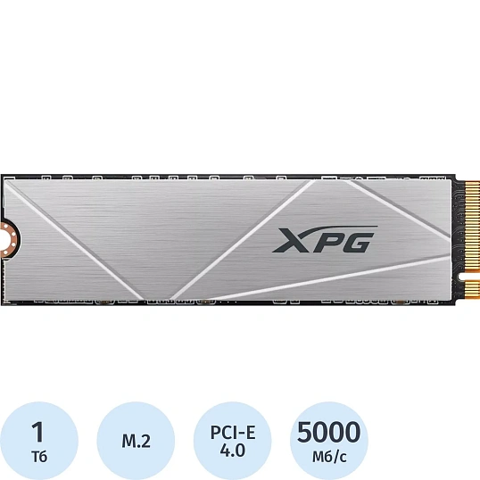 SSD накопитель A-Data PCIe 4.0 x4 1TB AGAMMIXS60-1T-CS Gammix S60 XPG