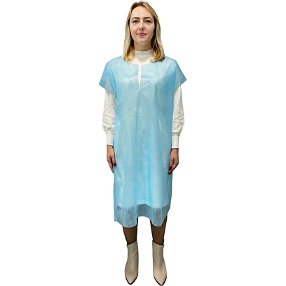 Рубашка стерил. д/рожениц без рукава, голубой, пл.42, 1шт 4817/1