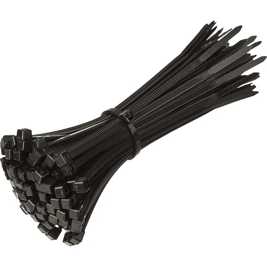 Хомут стяжка нейлоновая Topfort 3х100 (2,5х100 мм) чёрный 100 шт/уп
