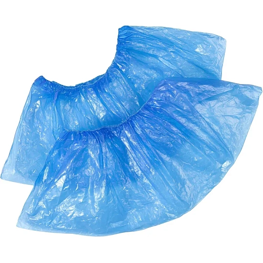 Бахилы п/э Elegreen Особопр.(с2.р),дв,син,ГППНД2-8/18/2р-С-С,6,2г,350пар/уп