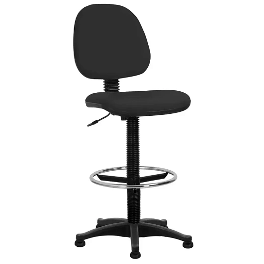 Кресло кассира UN_Regal gtsN3 ring base, вы с.база,ткань черная С-11x