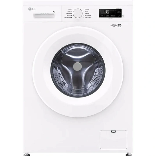 Стиральная машина LG F2Y1HS3W кл.:A фронт. макс.:7кг белый инвертер