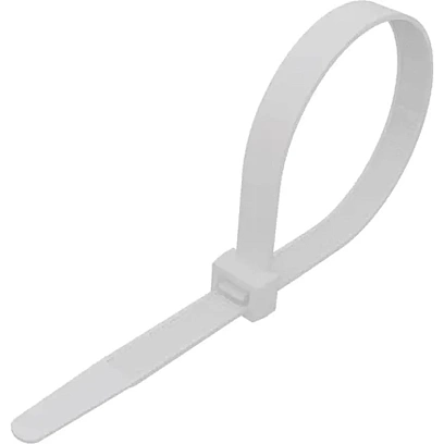 Стяжка REXANT (07-0202) кабельная нейлон. 200x7,6мм, белая (100 шт/уп)